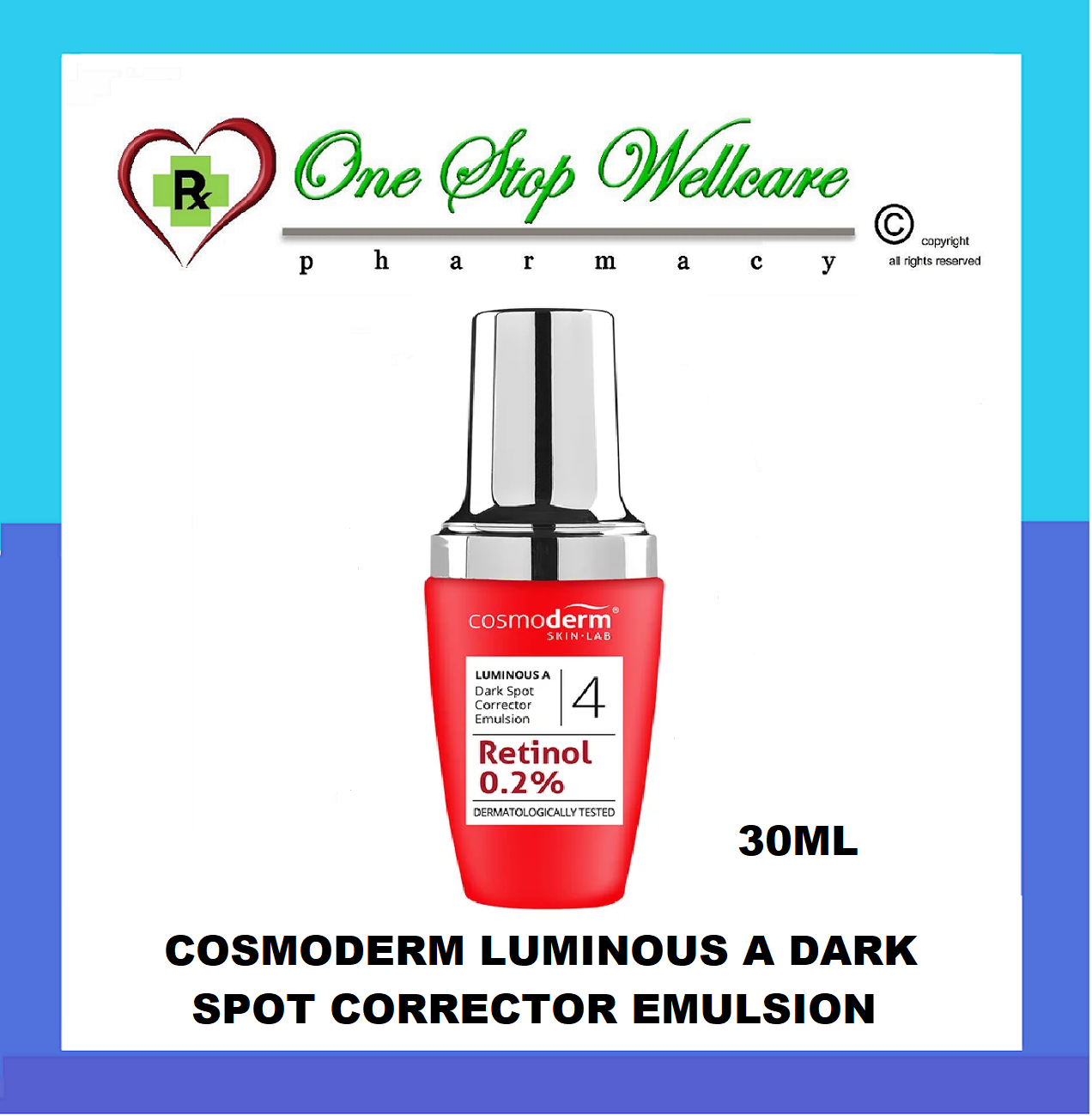 COSMODERM LUMINOUS A DARK SPOT CORRECTOR EMULSION 30ML (EXP02/2025