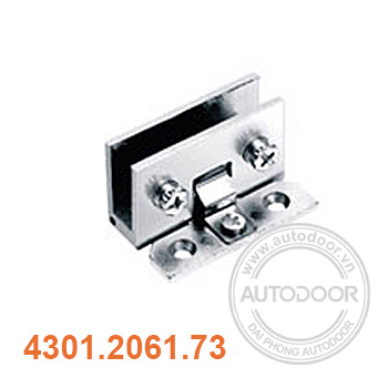 Bản lề tủ kính 1 cánh hợp kim mờ