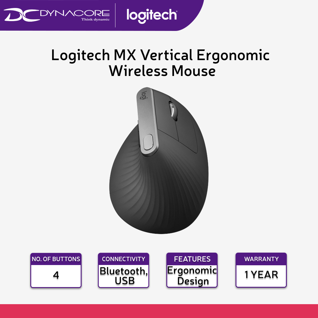  Logitech MX Vertical Wireless Mouse – Ergonomic Design