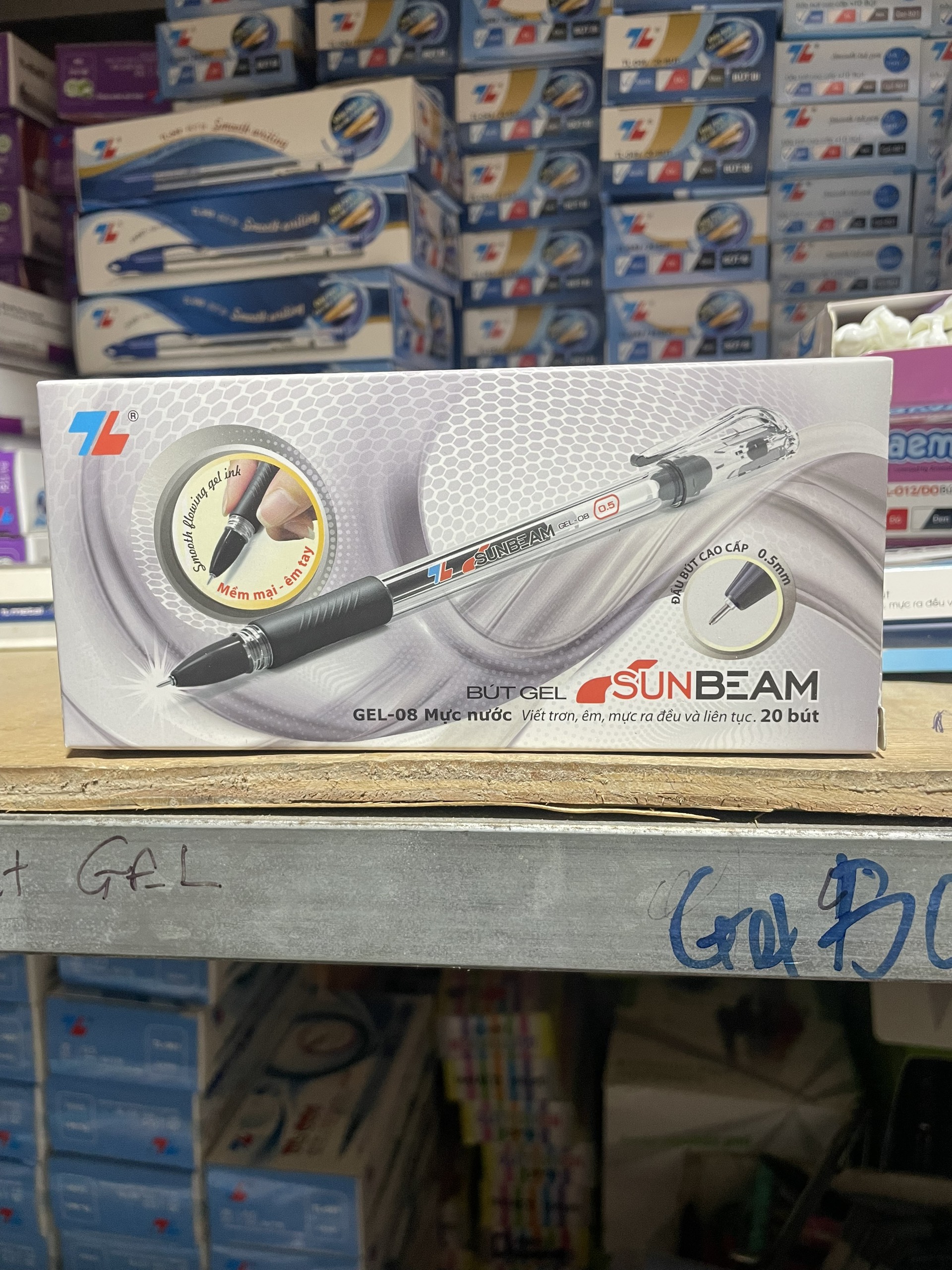 (Hộp 20 Cây) Bút Gel Thiên Long GEL-08 Ngòi 0.5mm