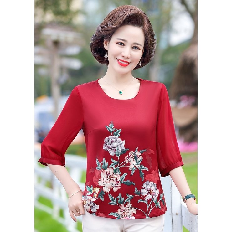ÁO SƠ MI TRUNG NIÊN NỮ A561