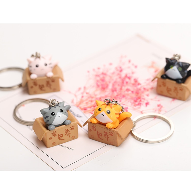 Móc khóa Mèo con ngồi hộp [T69 Shop]