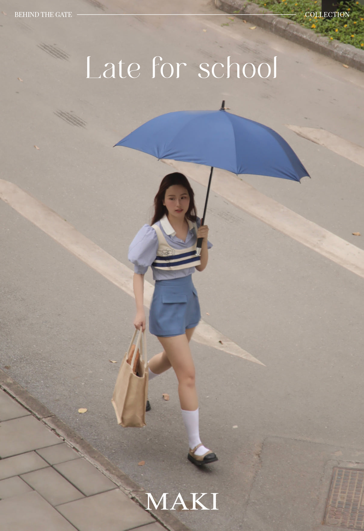 MAKI - Krissy Shorts - Quần váy xanh