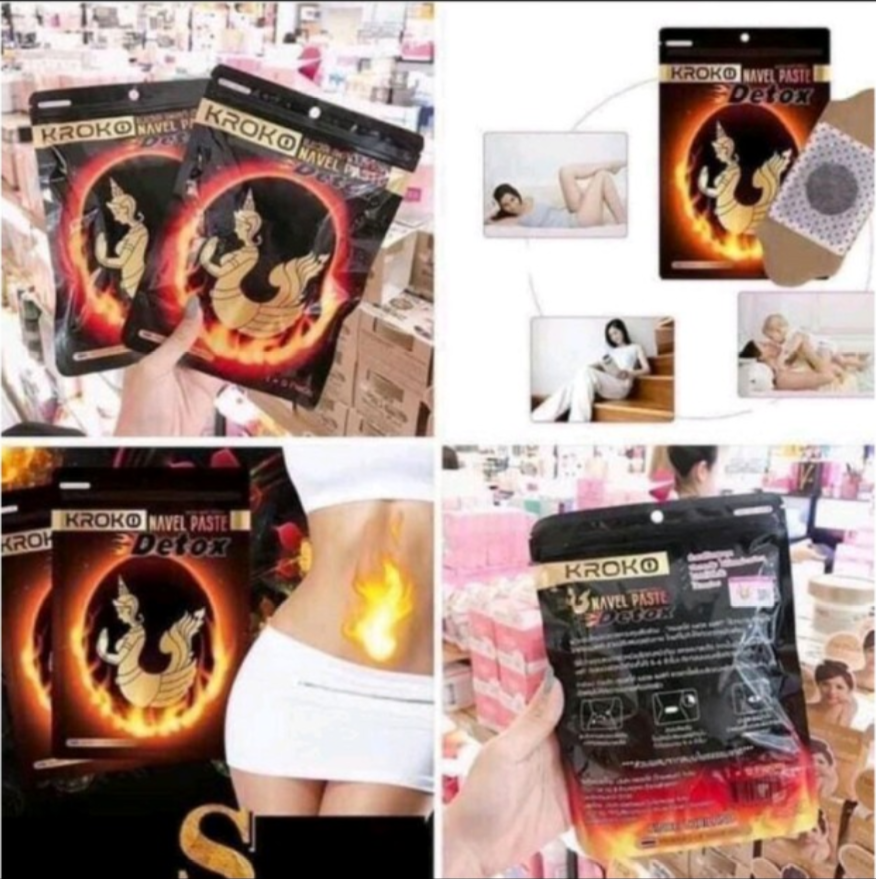 Combo 5 Miếng Dán Tan Mỡ Bụng, Bắp Tay, Bắp Chân Kroko Thái