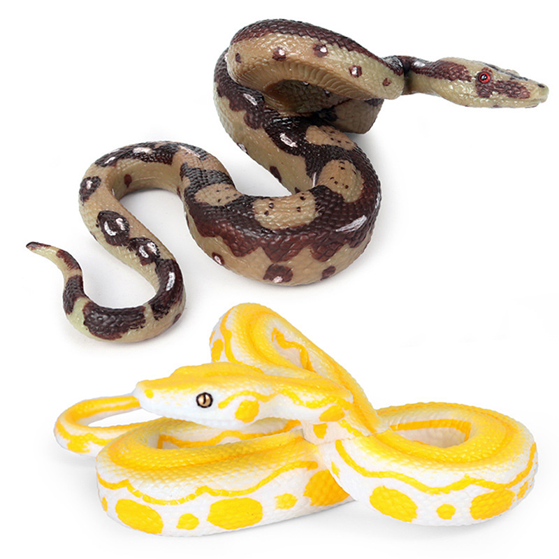 Simulated Python Solid Wild Animal Biological Model Rubber Snake ...
