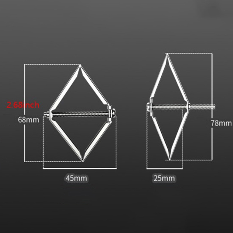 [The Flyhigh] 2pcs Iron nylon Wall Socket Bottom Box Repair Device 86 118 Type Wall Switch Bottom Box Fixed Support Rod Electrical Accessories