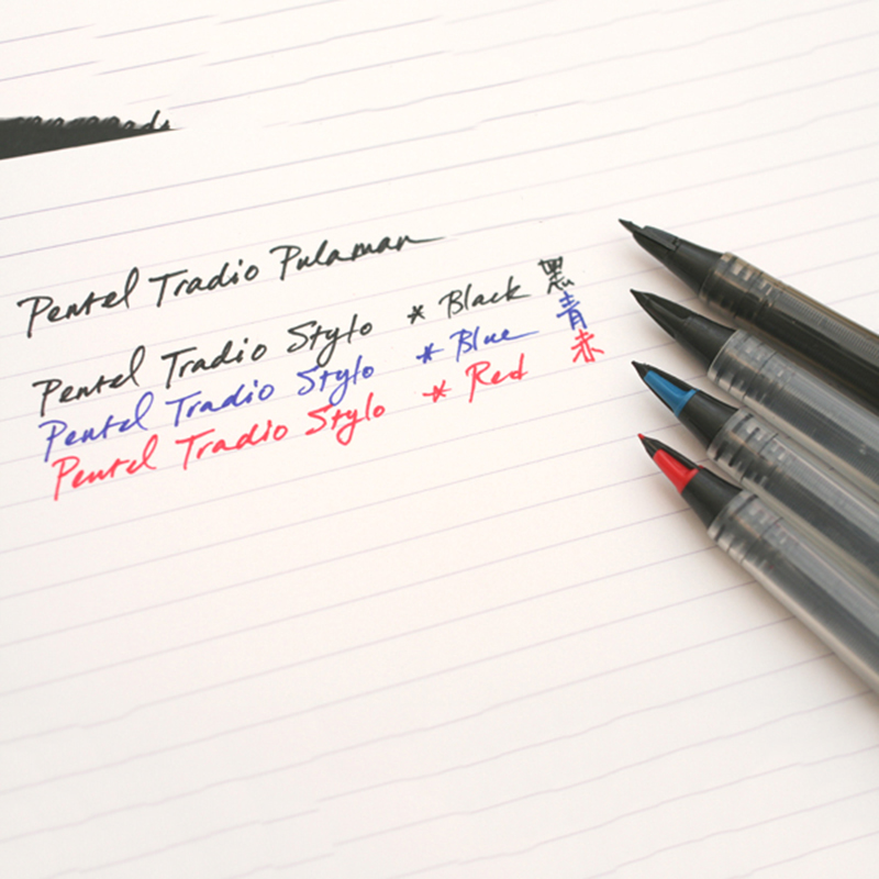 %E3%80%90The%20Quiet%20Page%E3%80%91Japan%20Stationery%20Pentel%20Tradio%20Stylo%20Duckbill%20Fountain%20Pen%20Felt%20Tip%201.0mm-2.0mm%20Sign%20Pen%20Graphics%20Design%20Caligraphy%20Pen%20-%20Image%206
