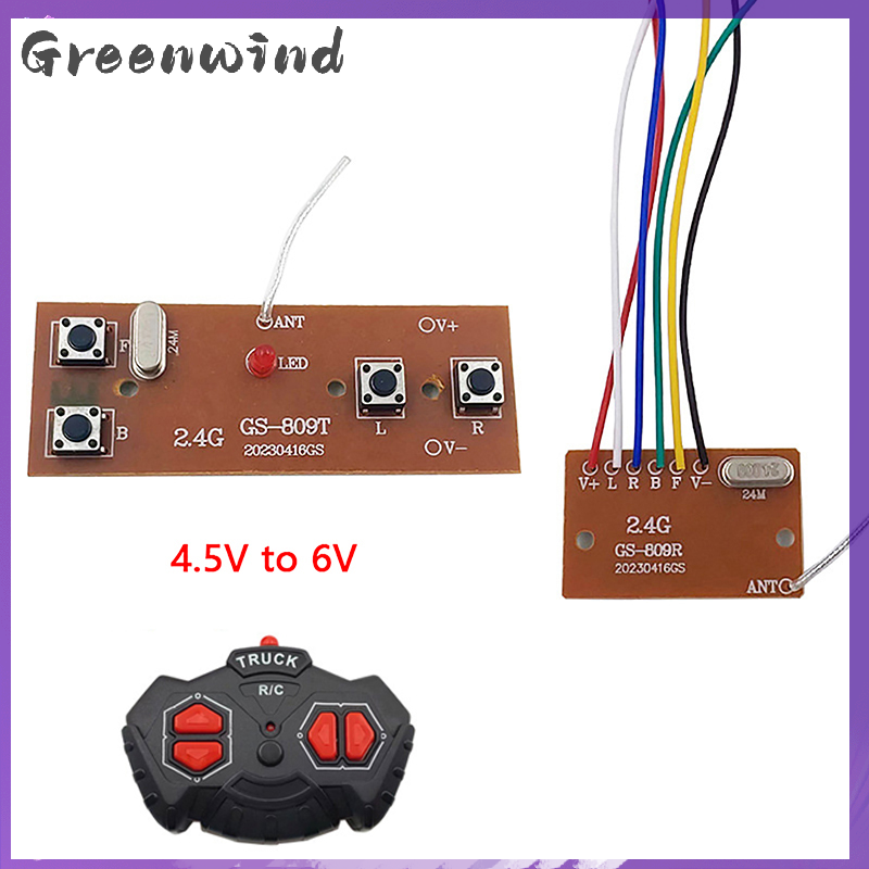 Greenwind 2.4g bốn cách mô-đun điều khiển từ xa 4ch rc điều khiển từ xa transmitter receiver bảng mạch phụ kiện