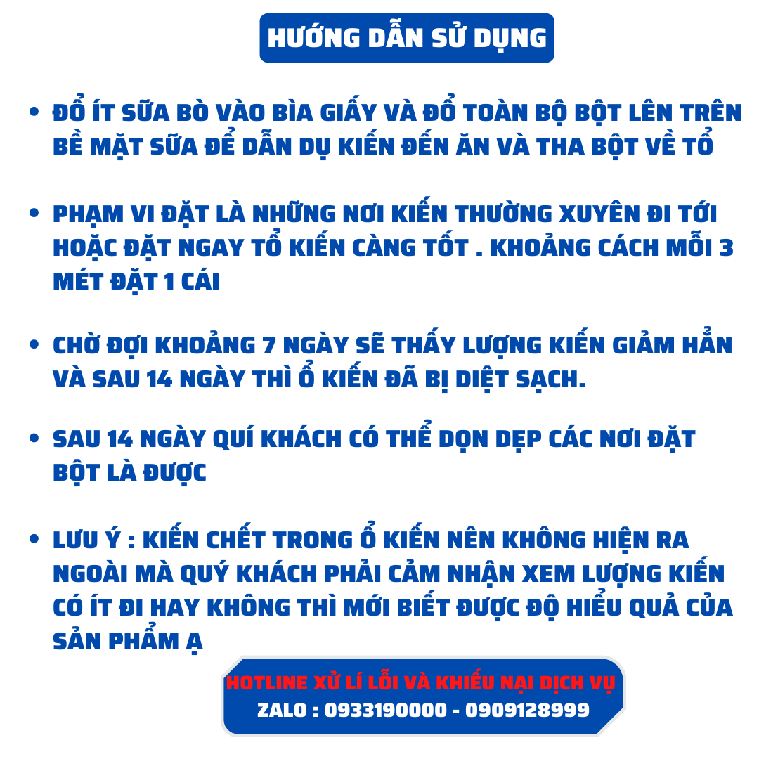 Thuốc diệt kiến tận gốc xử lý được kiến đen , kiến vàng , kiến đỏ diệt tận gốc theo dạng lan truyền