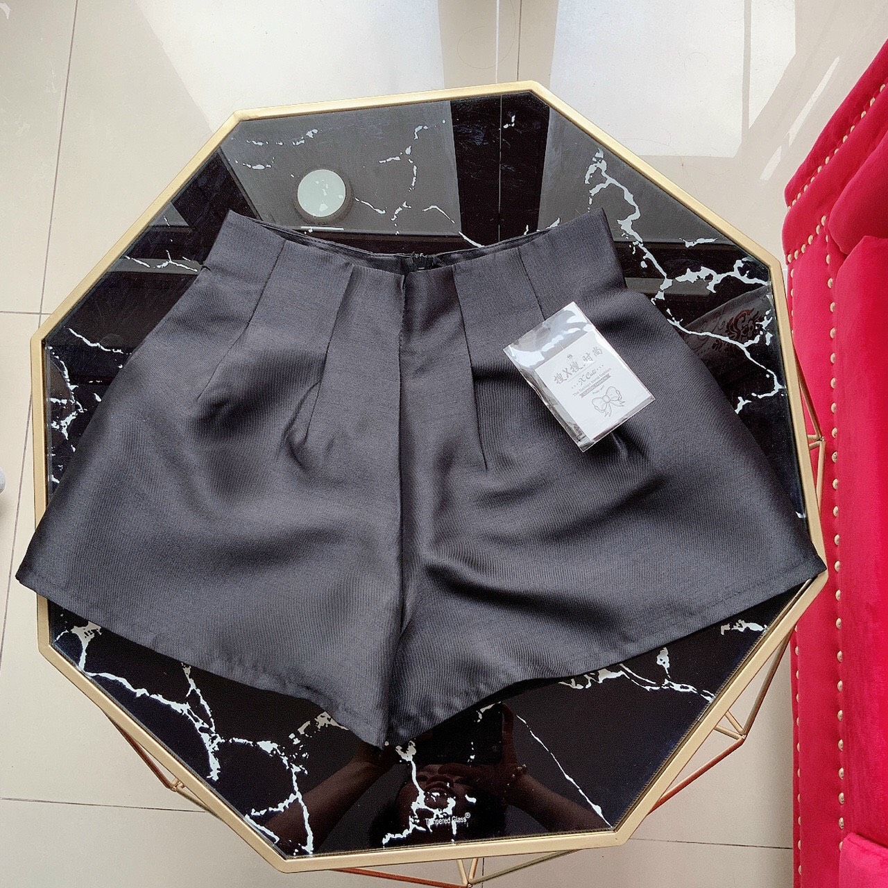 Quần Bóng Xếp Ly eo,Quần Short Nữ, NHIỀU Màu