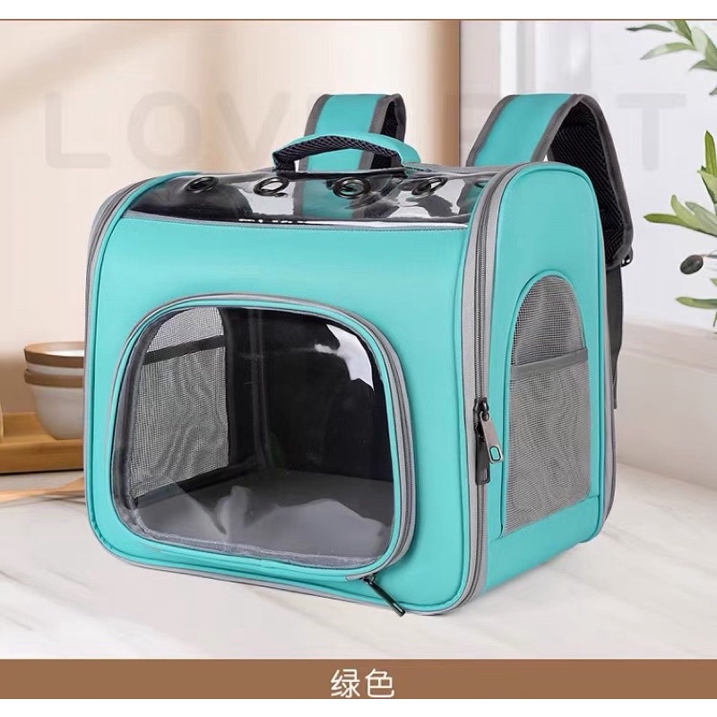 Balo vận chuyển chó mèo size lớn - Balo đựng chó mèo trong suốt size to