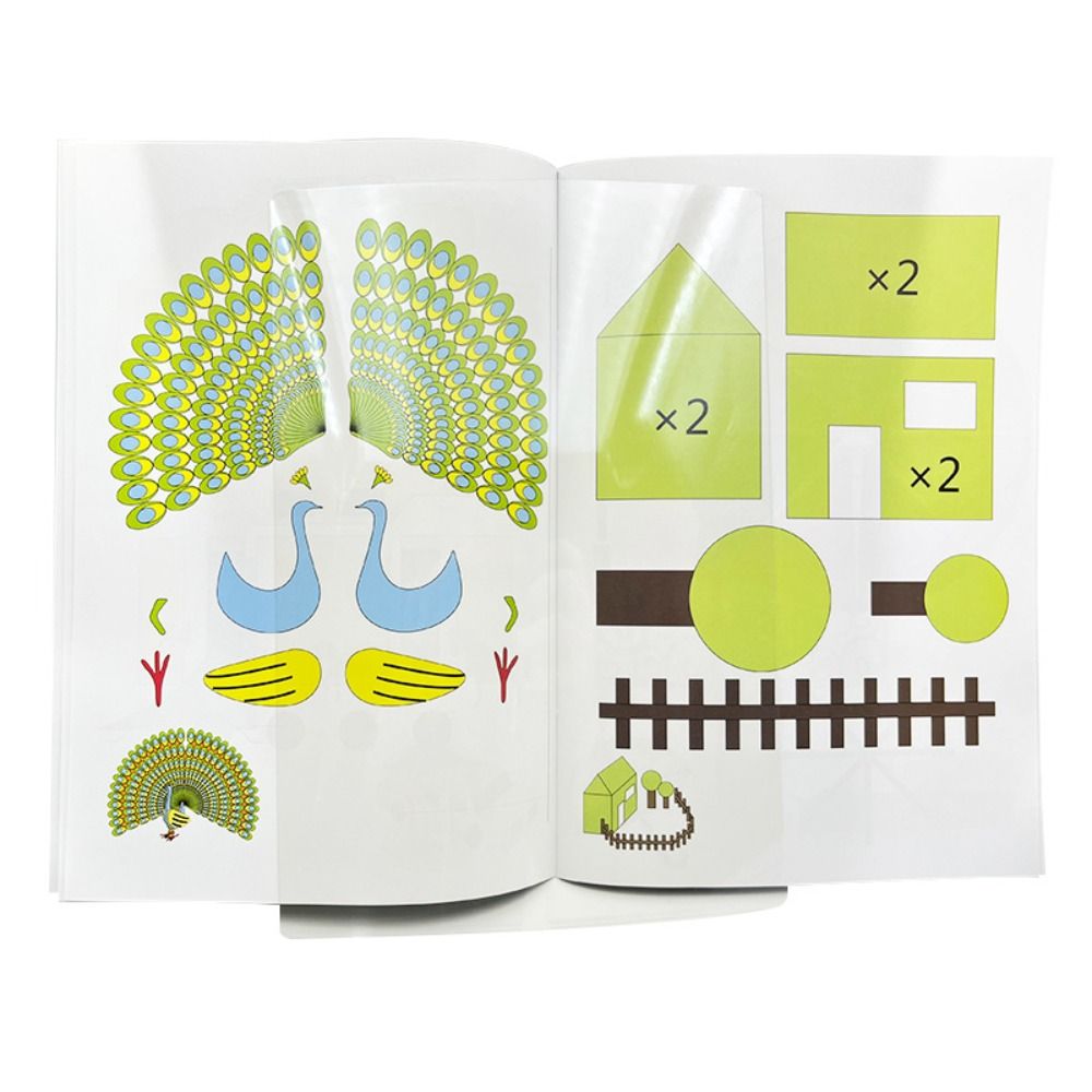 Cute 22/40 Patterns 3D Printing Pen Drawing Book Thick Paper Painting Template 3D Pen Paint Album Clear Plate Copying Drawing Board Early Education. 