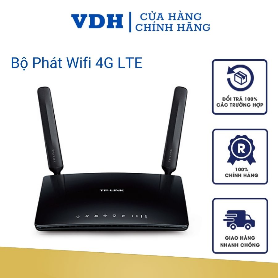 Bộ phát wifi 4G TP-Link TL-MR6400 di động LTE chuẩn N 300Mbps- Hàng chính hãng