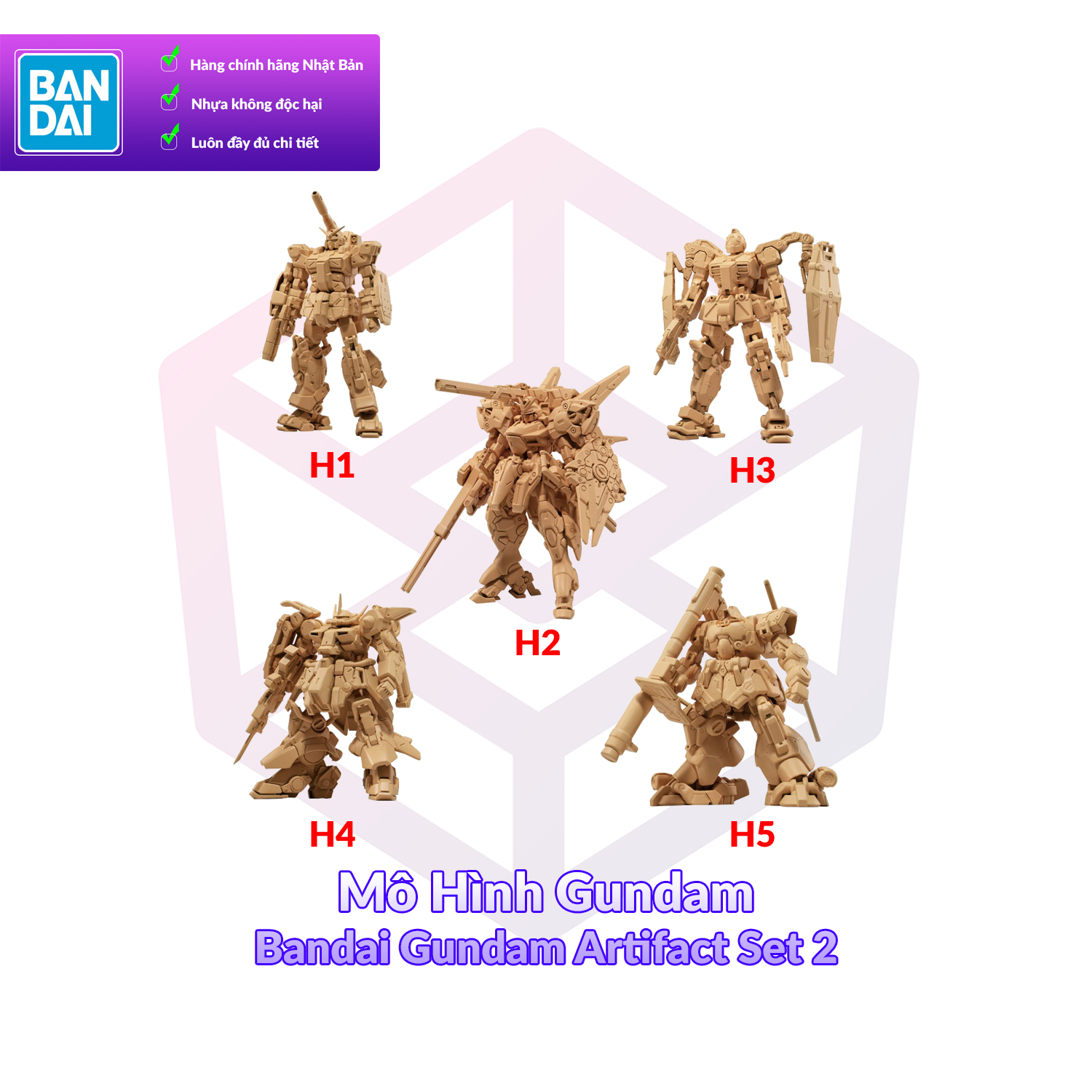 [7-11/12 VOUCHER 8%]Mô Hình Gundam Bandai Gundam Artifact Set 2 [FCH]