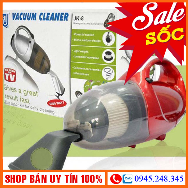 Máy hút bụi đa năng 2 chiều Vacuum Cleaner JK8 (Đỏ) MinLanStore