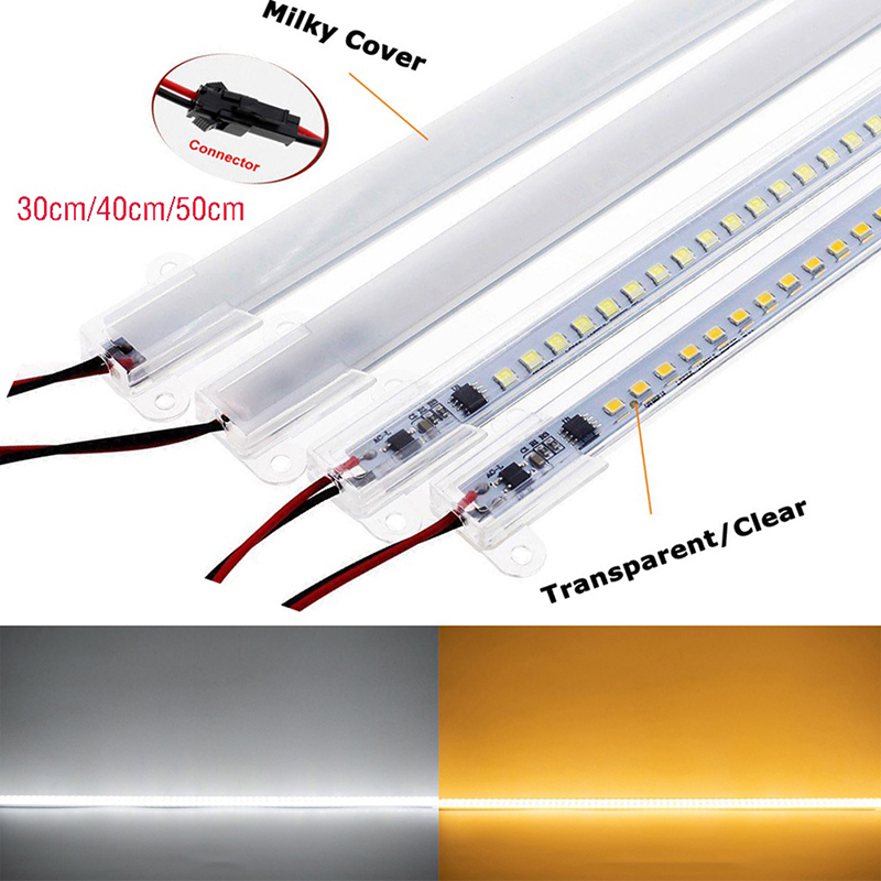 AC220V LED Bar Light High Brightness 2835 LED Clip 30cm 40cm 72LEDs Rigid Strip Saving LED Tubes. 