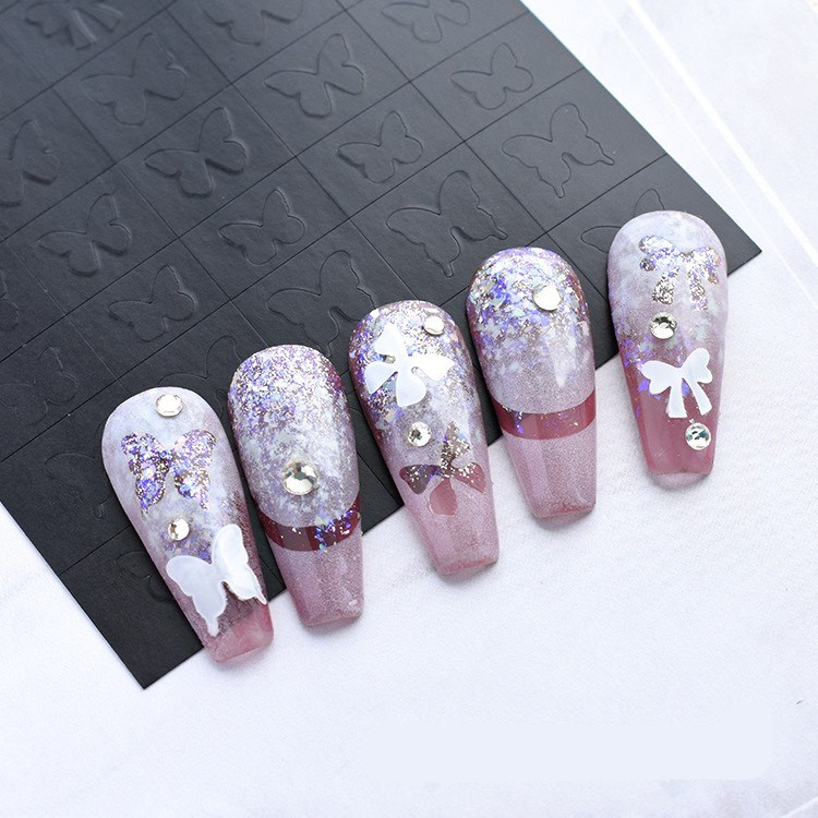 Miếng dán móng tay 3D nail sticker (omber đen)