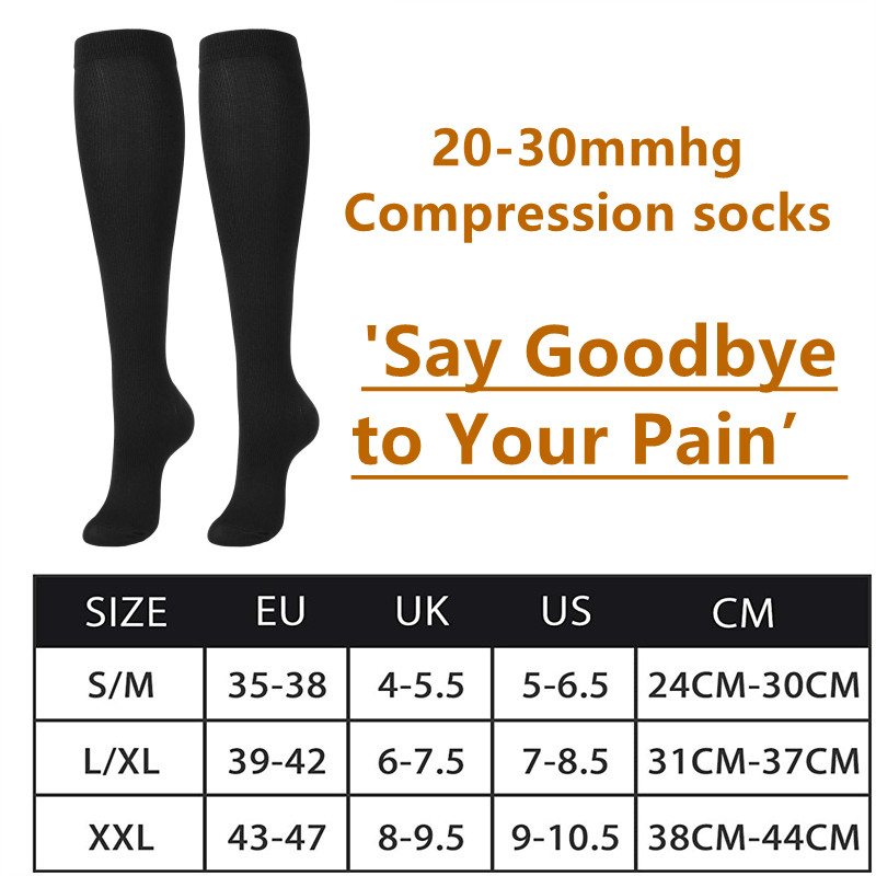 Wenefang%20Fashion%203/6/7%20Pairs%20Compression%20Socks%20Men%20Women%20Running%20Sports%20Socks%20Varicose%20Vein%20Edema%20Knee%20High%2030%20MmHg%20Leg%20Support%20Stretch%20Stocking%20-%20Image%206