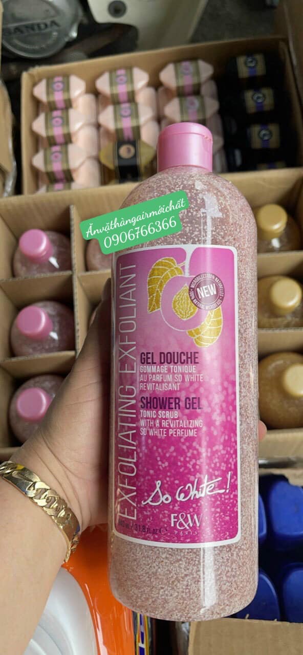 Sữa tắm cát tẩy tế bào chết làm sáng da toàn thân exfoliating exfoliant chai 940ml