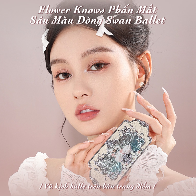 (Có sẵn) Bảng Phấn Mắt Swan Ballet Flower Knows