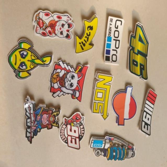 Sticker nhỏ 5k 1 cặp dán trang trí xe máy
