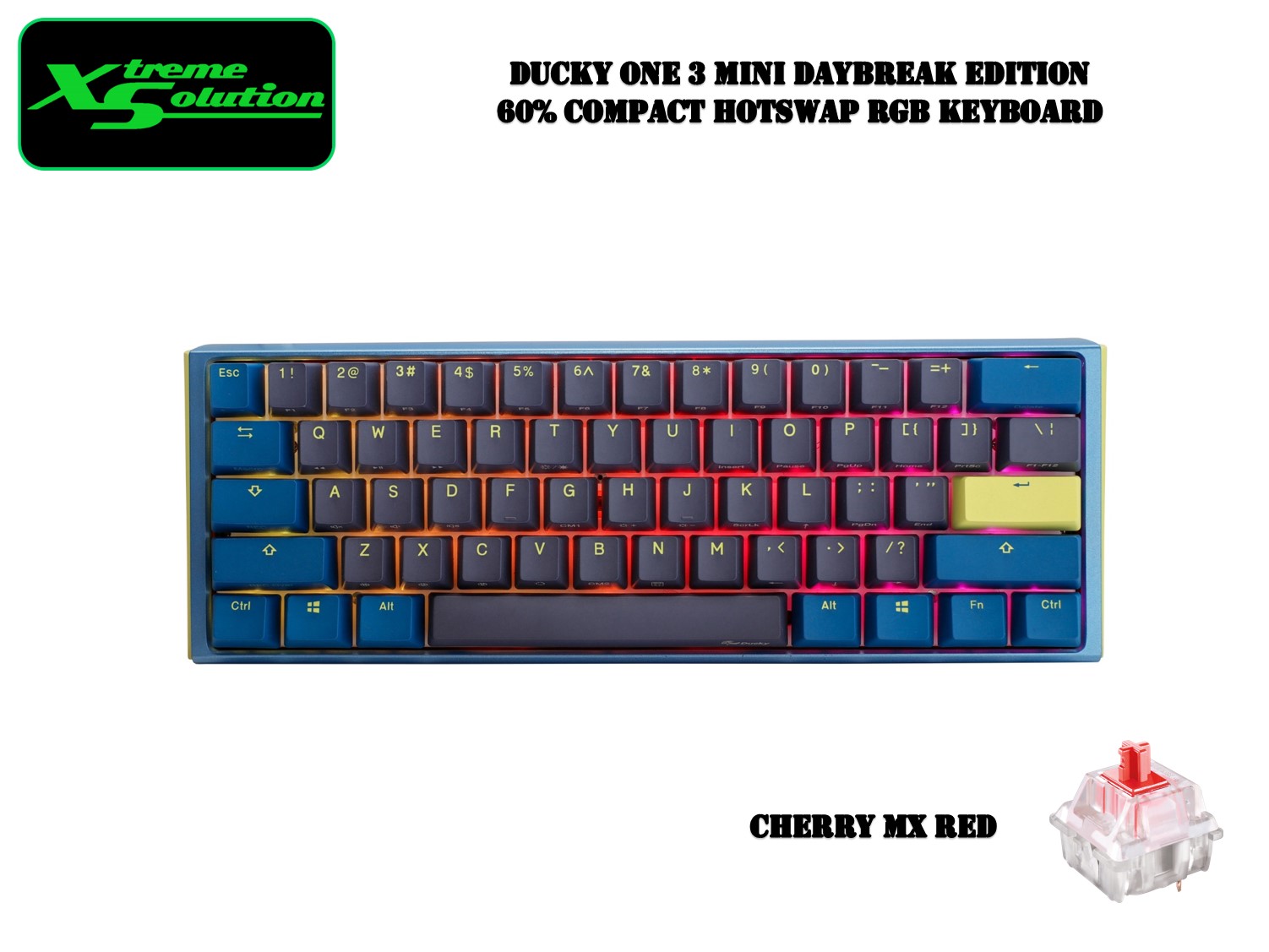 Ducky One 3 Mini RGB Hotswap 60% Mechanical Keyboard
