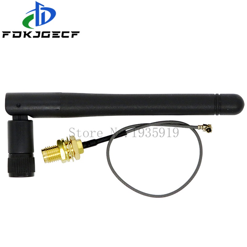 Esp8266 serial wifi wireless transceiver module ipex to sma mt7681 2.4ghz 3dbi gain antenna 2.4g antenna integrated circuit