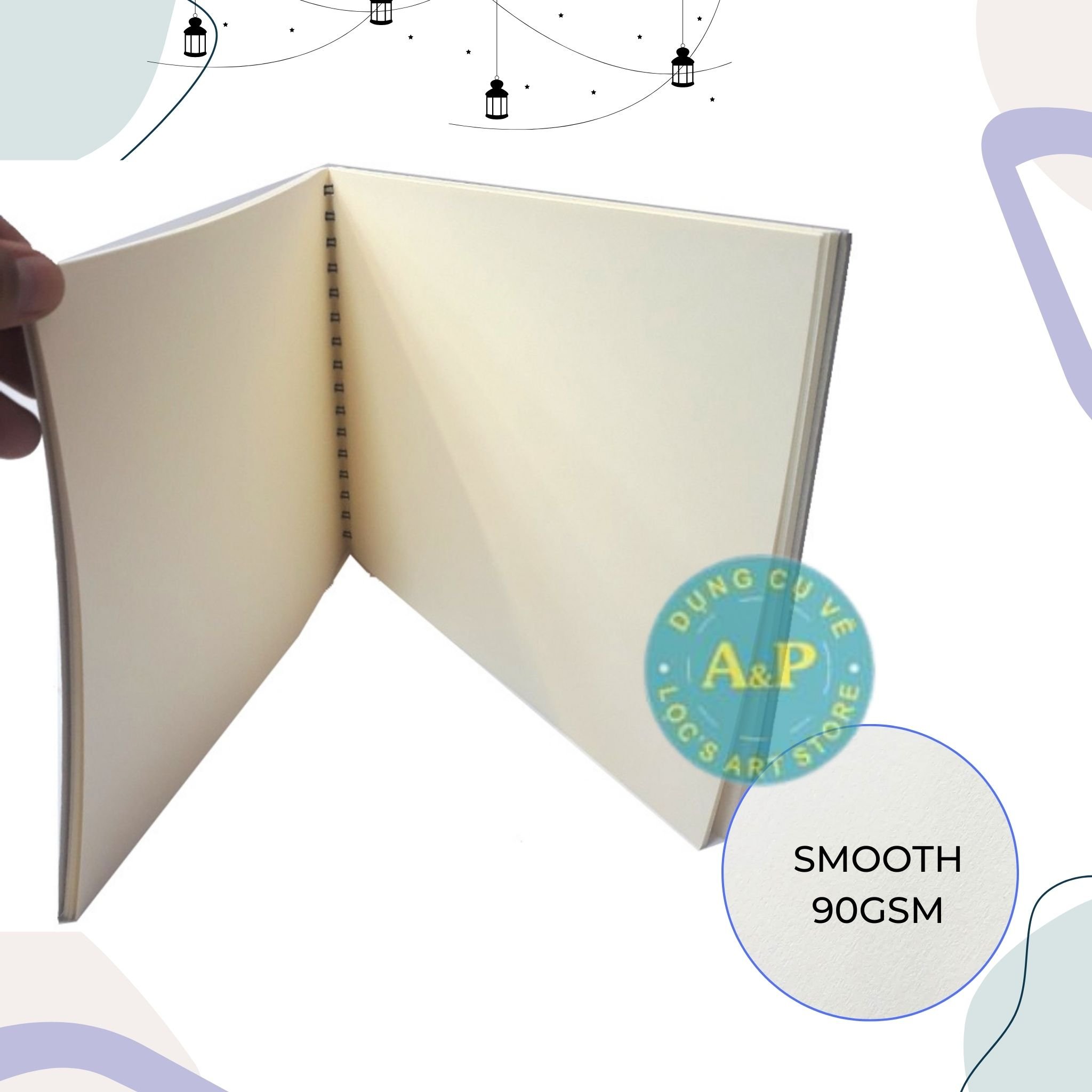 Sổ vẽ Sketch & Drawing Renaissance vân Smooth 90gsm 60 tờ
