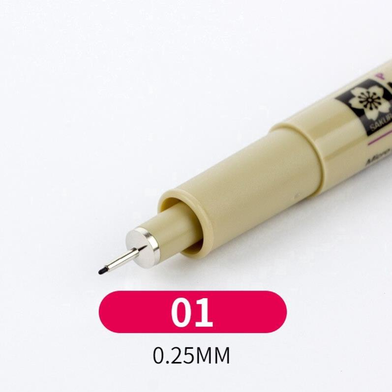 Bút vẽ mỹ thuật tô tranh, Bút vẽ mỹ thuật Sakura Pigma Micron 12 kích cỡ