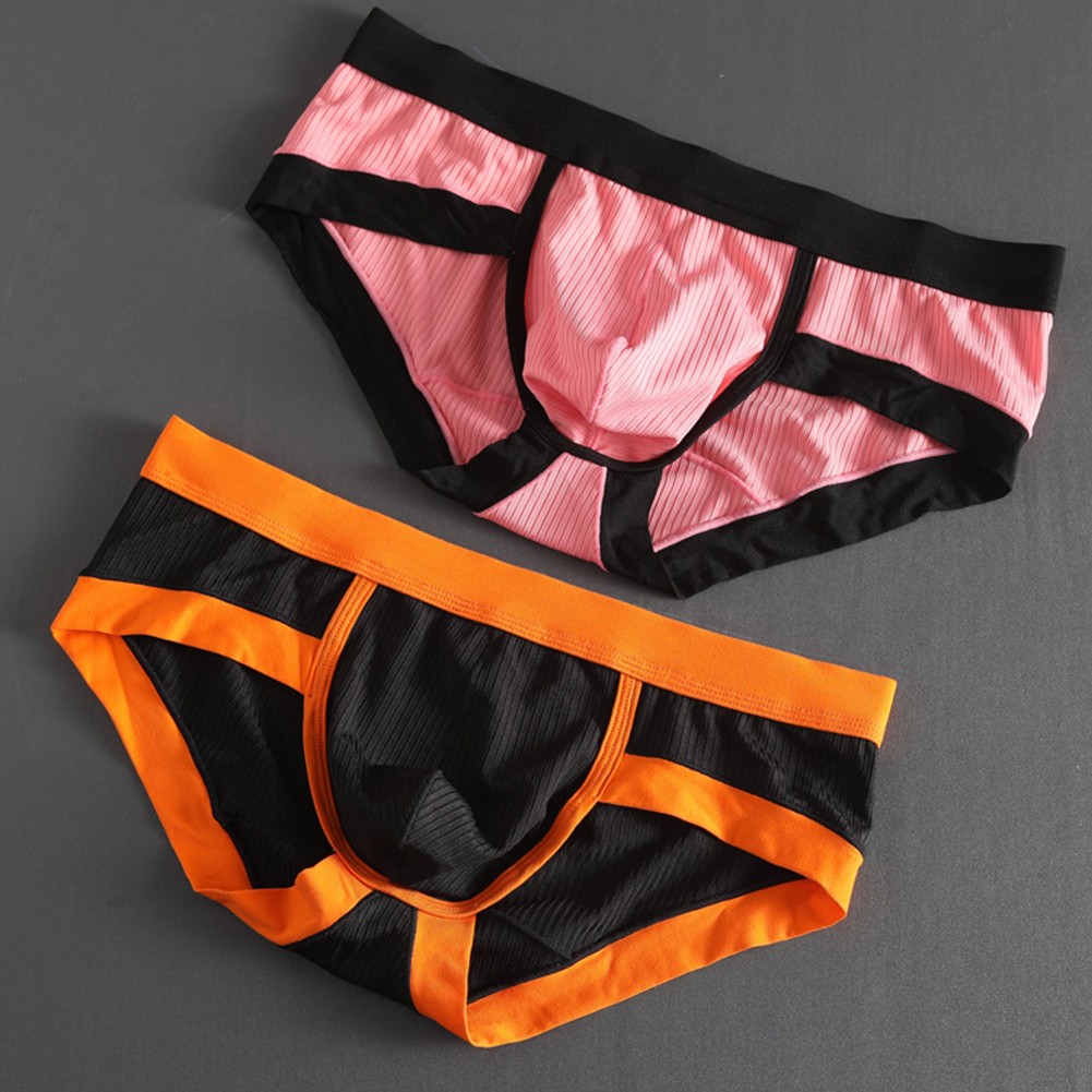 【MOMLOVE】 Men Underwear Briefs Soft Stretchy Trunks Underpants Bikini Bulge Pouch