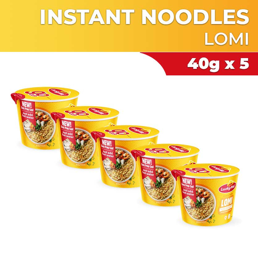 Instant noodles Lucky Me Go Cup Instant Noodle Soup Mini Lomi 40g X 5 Lazada PH