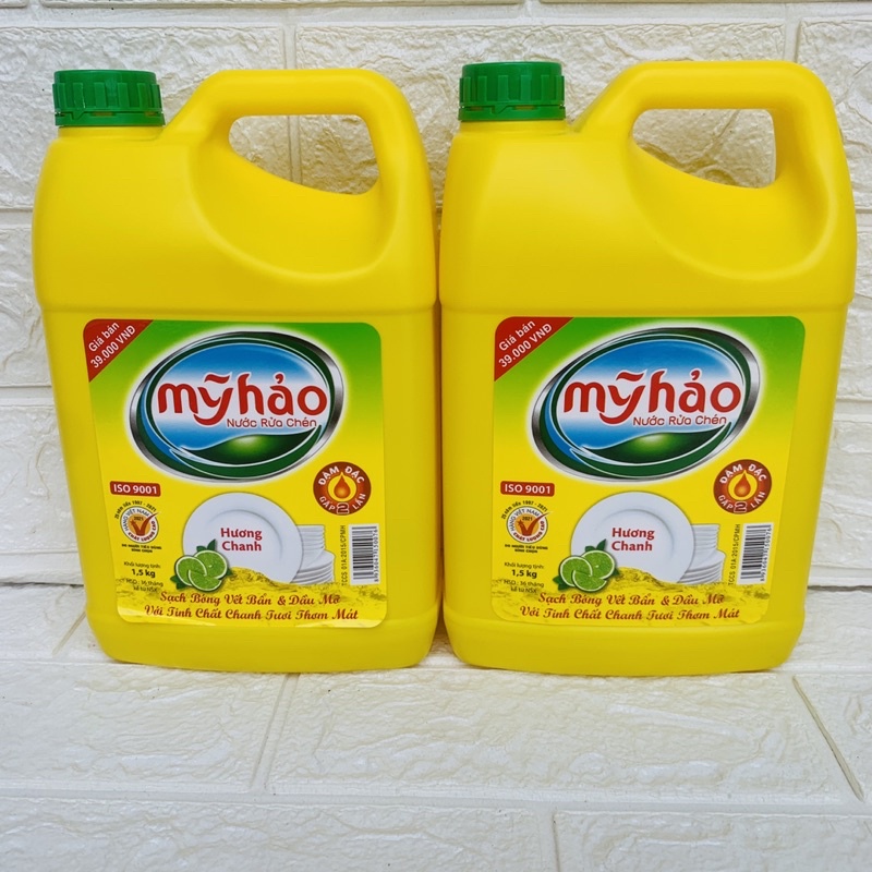 Nước rửa chén hương chanh Mỹ Hảo can 3.8kg