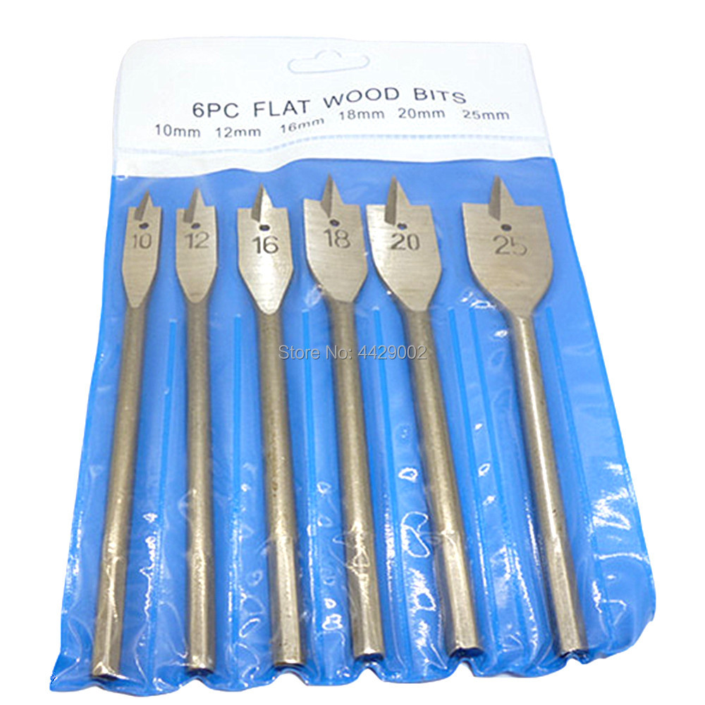 NEW%20%E3%80%90Innovative%20design%E3%80%916pcs%20Flat%20Spade%20Wood%20Drill%20Bit%20Hole%20Cutter%20Bore%20Flat%20Wood%20Spade%20Drill%20Bit%20Set%20Quick%20Bits%201/4%7C%20Hex%2010mm%2012mm%2016mm%2018mm%2020mm%2025mm%20-%20Image%202