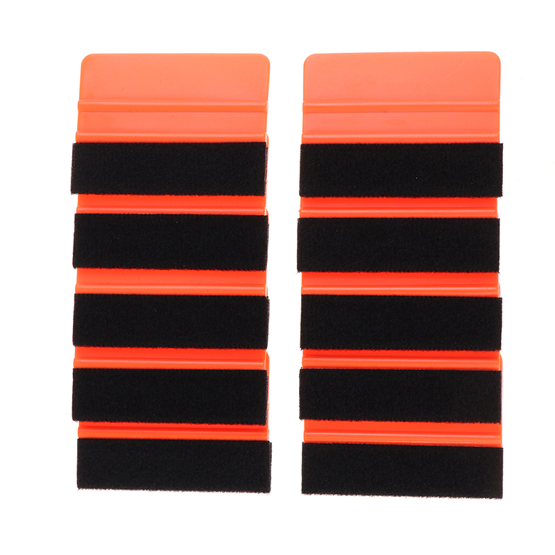 4x Mini Felt Edge Squeegee Scraper Vinyl Wrap Decal Sticker Application Car Tool
