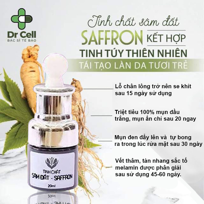 Tinh Chất Dưỡng Da Saffron Dr Cell, Dưỡng Da, Sạch Mụn