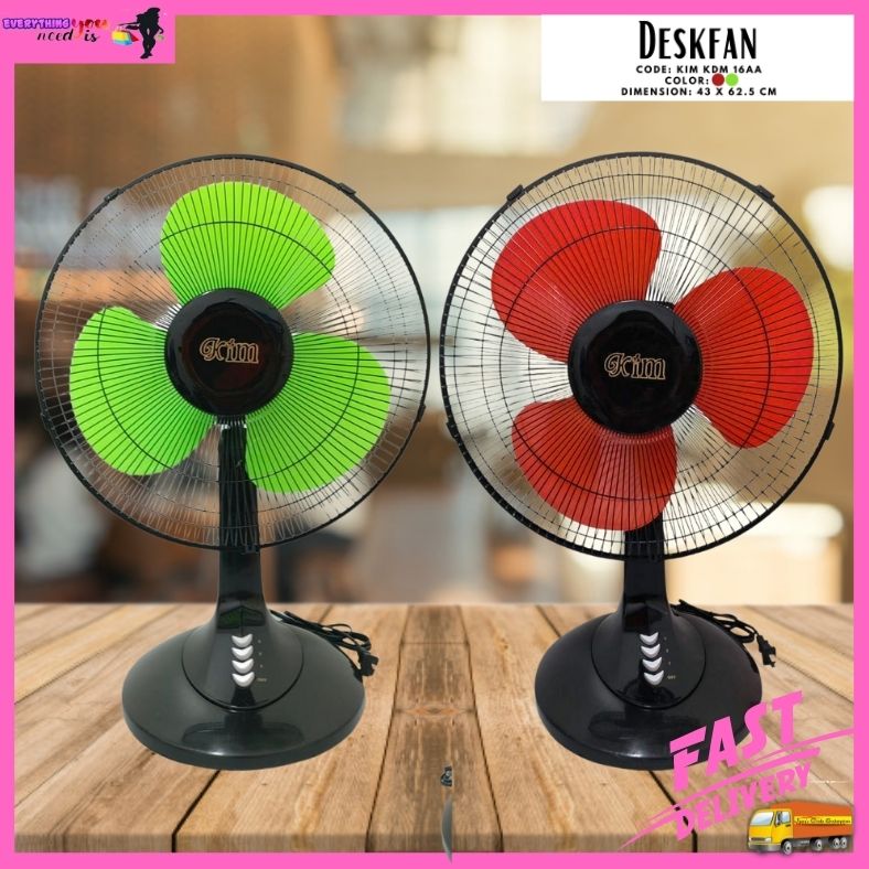 KDM16 Kim Desk Electric Fan High Performance Motor, 3Speed Variables