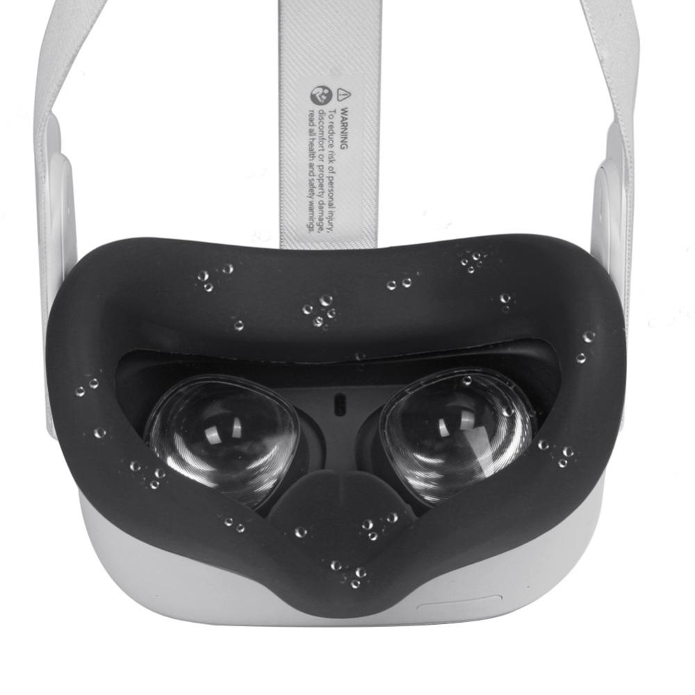 Silicone Eye Mask Cover for Oculus Quest 2 VR Headset Face Cushion Pad