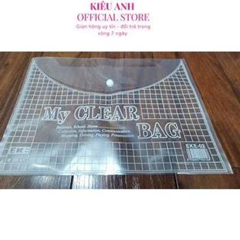 Túi clear bag - Túi khuy bấm - Túi đựng bài kiểm tra khổ A4