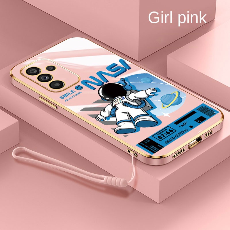 %5BFree%20Strap%5D%20Samsung%20Galaxy%20A06%20A16%20Smile%20Astronaut%20nasa%20Square%20Phone%20Case%206D%20Plating%20Candy%20Soft%20Casing%20Cover%20-%20Image%206
