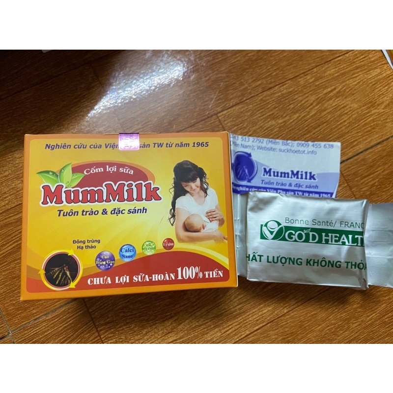 [shipnhanh]Cốm lợi sữa Mummilk Đông Trùng Hạ Thảo/ màu trắng (lợi sữa, chống tắt sữa, bỗ sung khoáng chất cho mẹ bỉm)