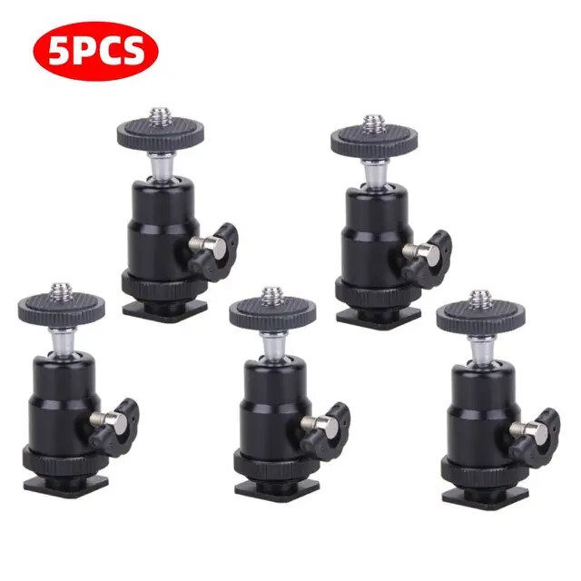 1-10pcs Suitable For Camera Tripod Flash Bracket Installation 1/4 Hot Shoe Adapter Bracket With Lock