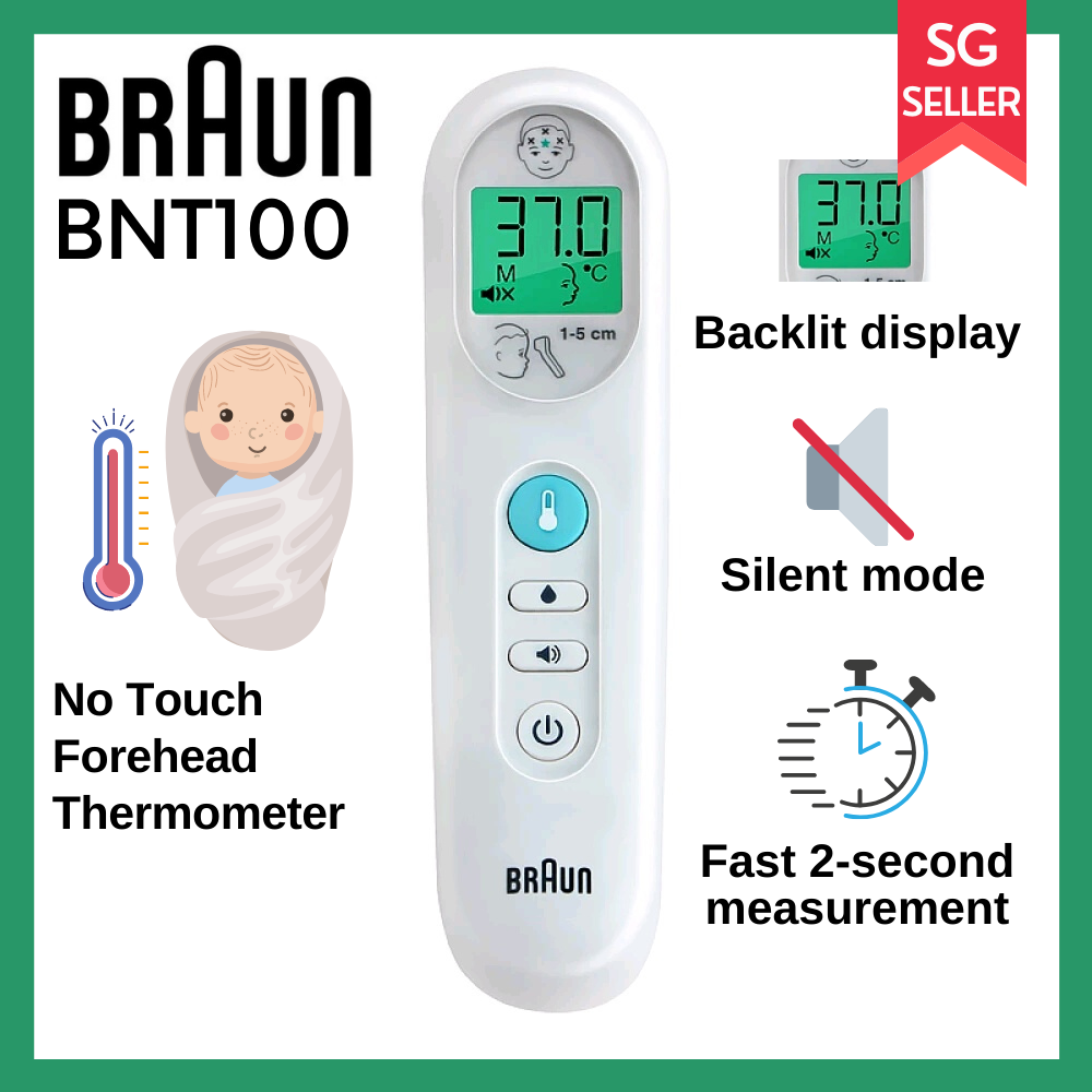 Braun Thermometer - BNT100 No Touch Forehead Thermometer | Lazada Singapore