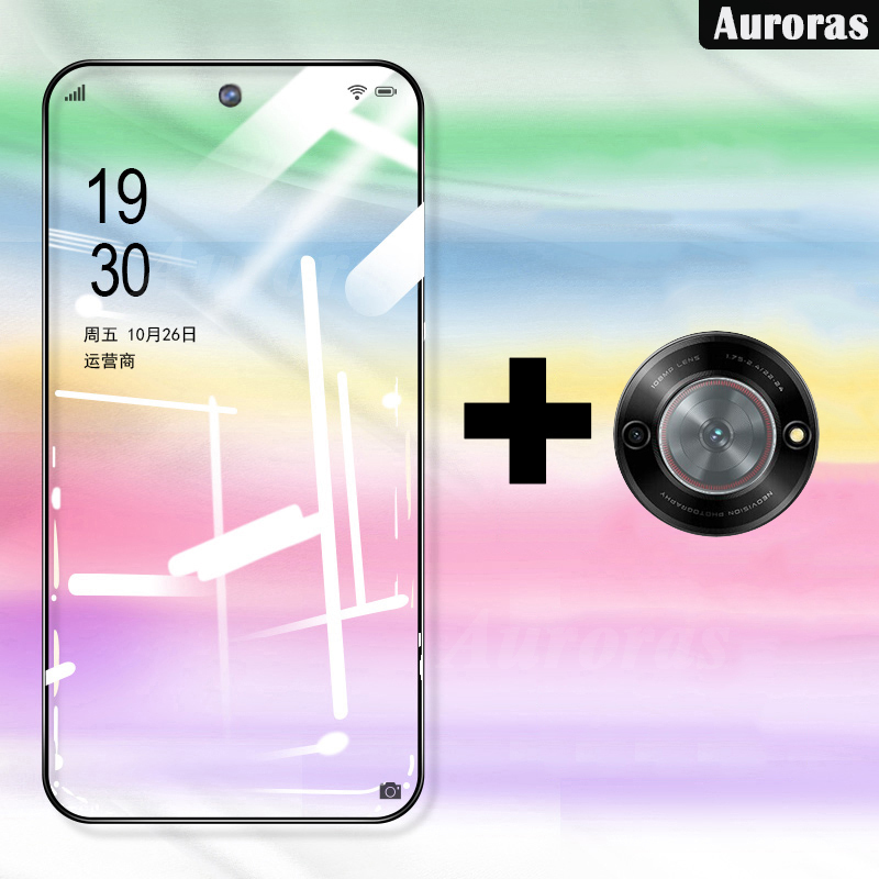 For Nubia V60 5G Screen Tempered Glass Full Protector Film + Nubia Focus 5G / Nubia Neo 5G Cover Lens Camera Glass Protector Glass Film. 