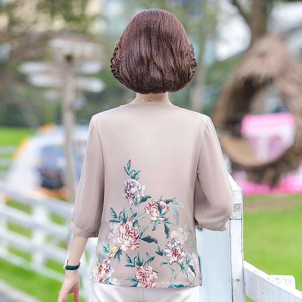 ÁO SƠ MI TRUNG NIÊN NỮ A561