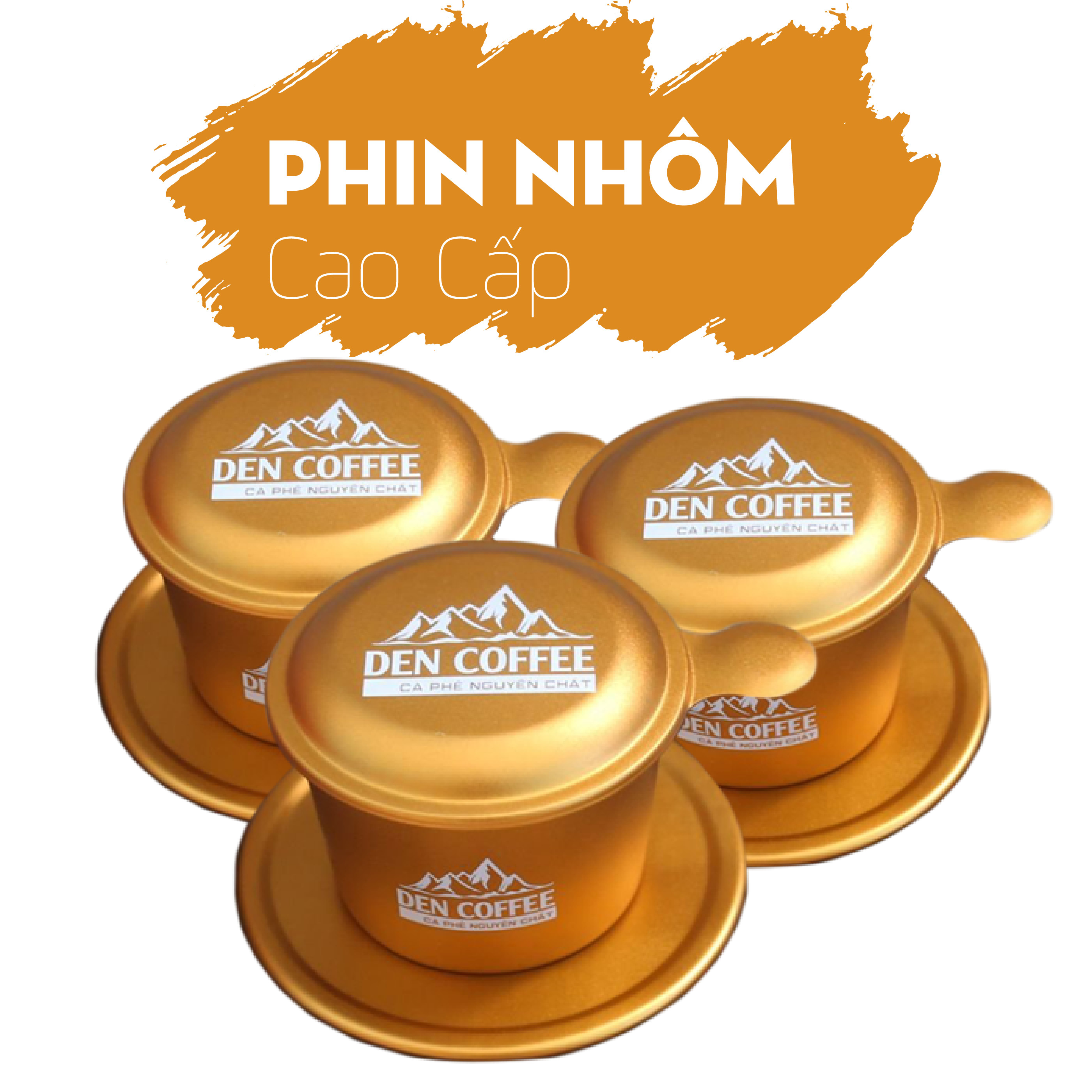 Phin pha Cà Phê ,phin Nhôm cao cấp màu Vàng đồng