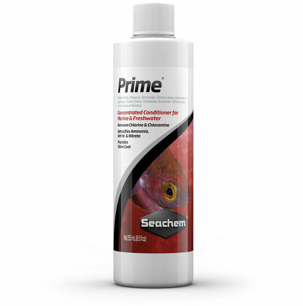 Dung dịch seachem prime 250ml - khử clo, nh3 nitrite ổn định nước cho bể cá nước ngọt và nước mặn prime
