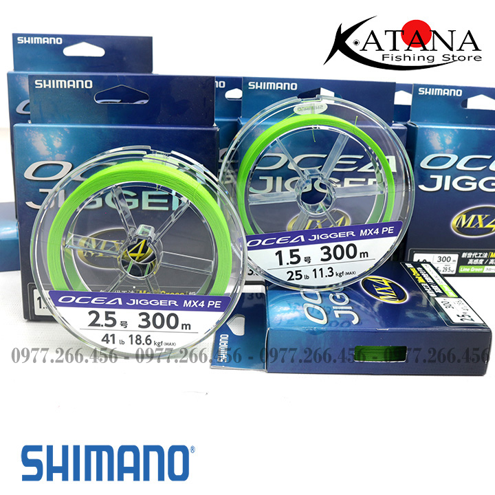 Dây PE Shimano Ocea Jigger MX4 - 300m