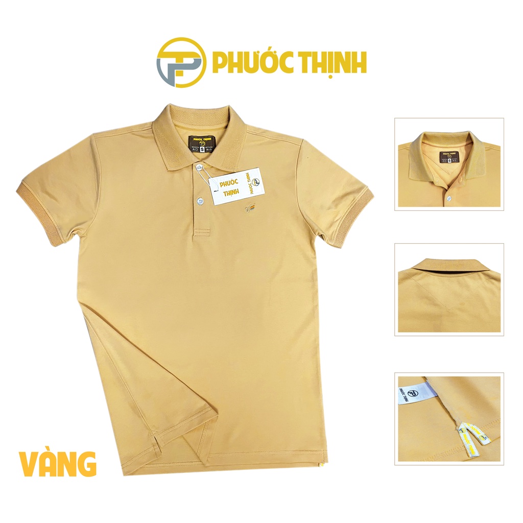 P02 - Áo Polo Phước Thịnh Màu Vàng