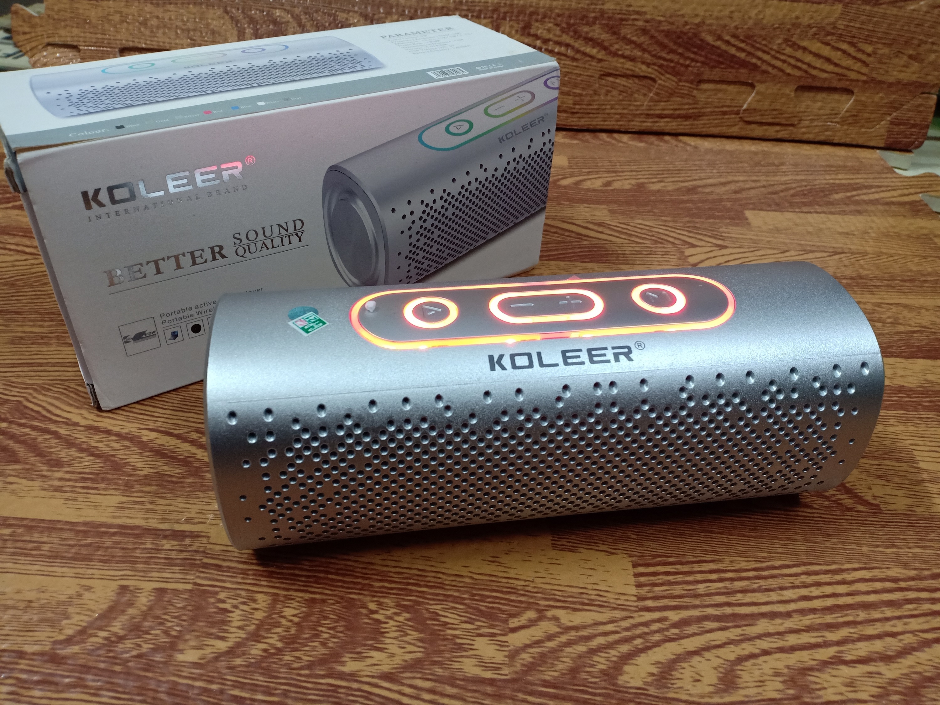 Loa Bluetooth Koleer Bass nén âm thanh cực đỉnh