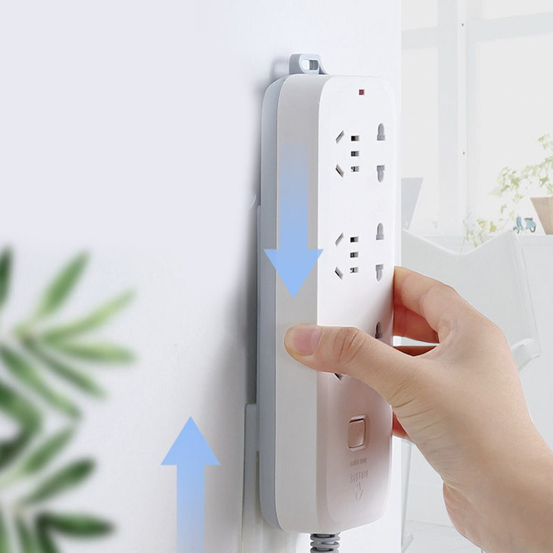 Eioce dụng cụ cố định ổ cắm điện để bàn tự dính dụng cụ cố định ổ điện nhiều lỗ treo tường bộ kẹp giữ dây cáp dụng cụ cố định gắn tường có thể tháo rời phích cắm
